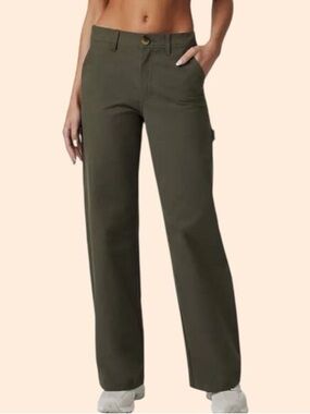 Vuori Olive Straight-Leg Utility Pants